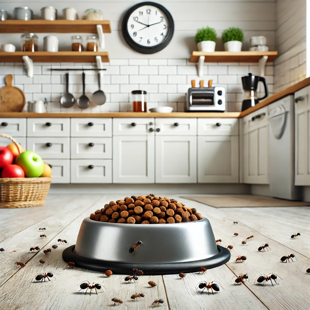 Ants Feeding in Your Dog's Bowl