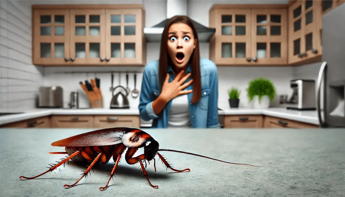 Amercian Roaches (Waterbugs) in Hampton Roads, Virginia.