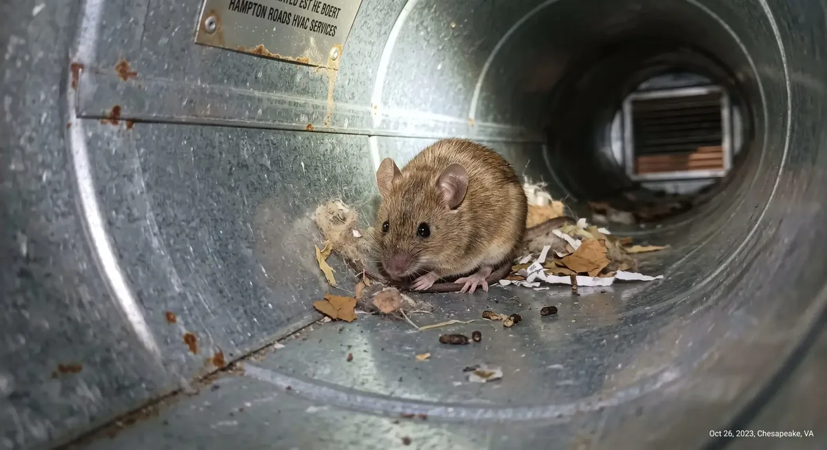Rodents in Your Home’s Air Ducts in Chesapeake: The Hidden Health and Comfort Hazard