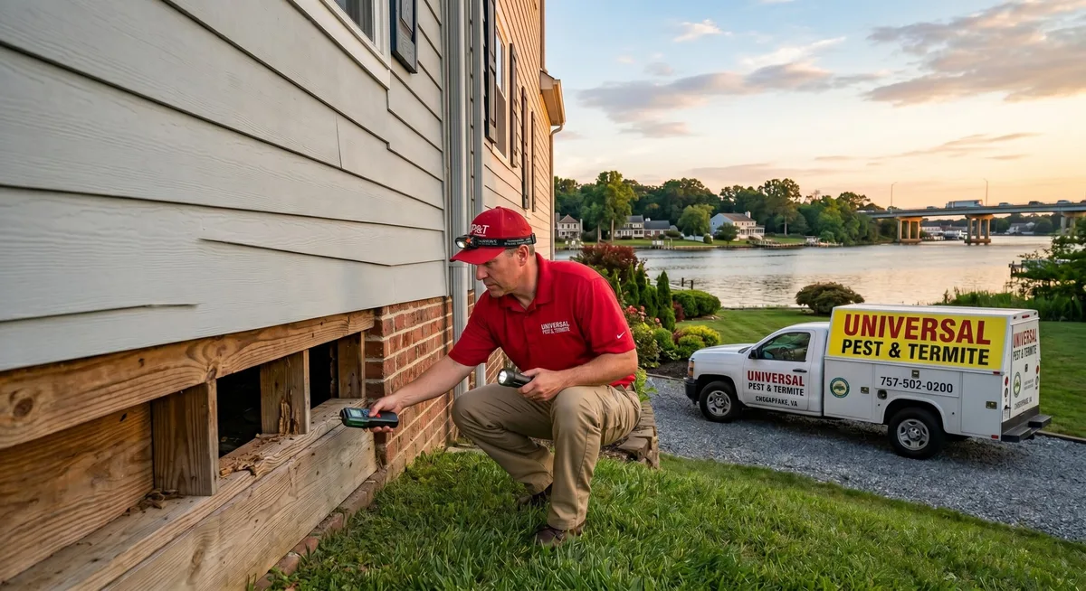 Top 3 Pest Control Calls in Western Branch: Why Chesapeake’s Waterfront is a Haven for Crawl Space Pests