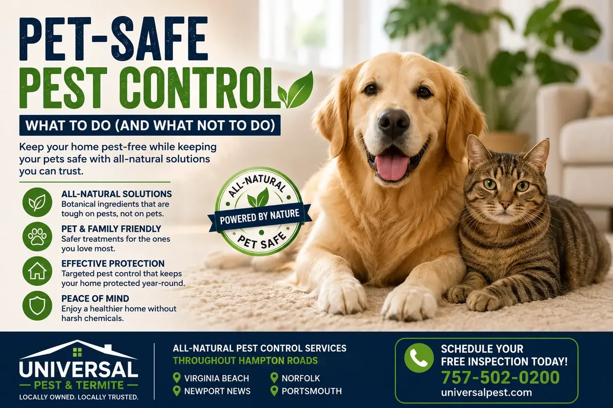 Pet-Safe Pest Control: What to Do (and What Not to Do)