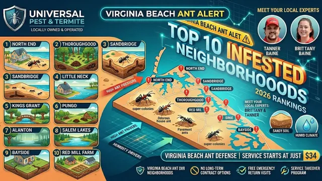 Is Your Virginia Beach Neighborhood an Ant Magnet? The 2026 Infestation Rankings