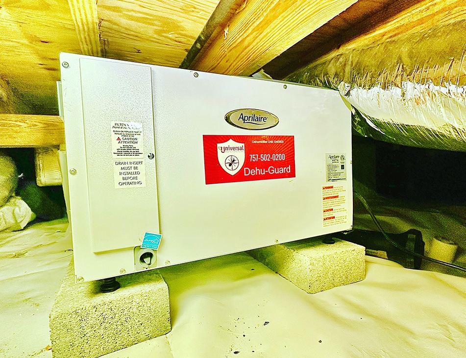 Crawl Space Dehumidifiers in Virginia Beach