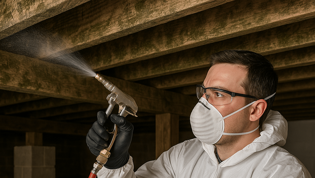 Crawlspace Wood Decay Treatment